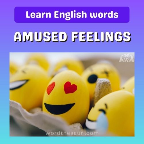 List of Amused feeling words